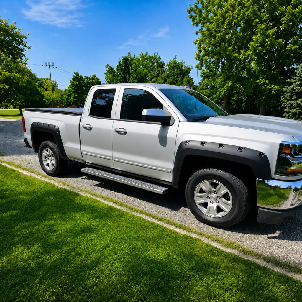 Pocket Bolt-Riveted Rugged Style Fender Flares for Ford F250 F350