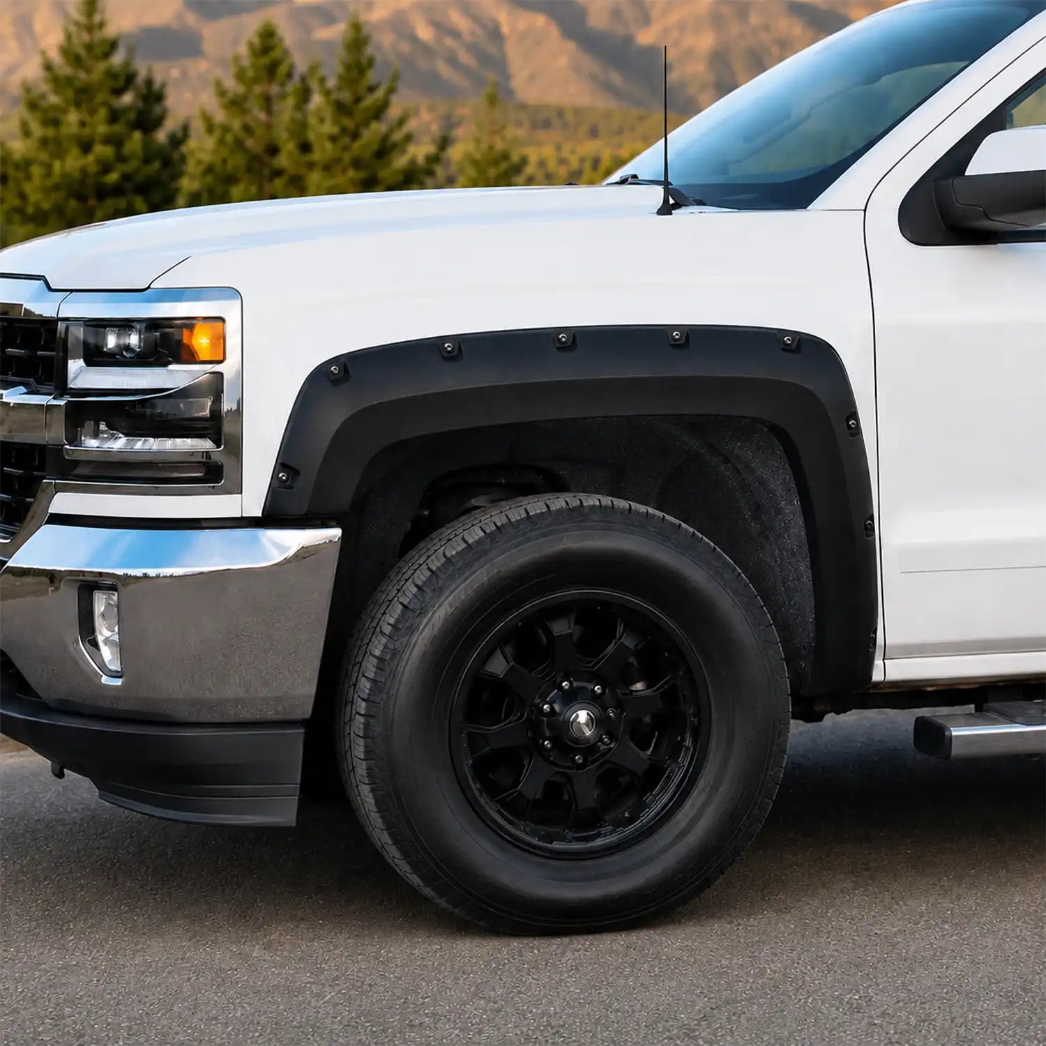 Pocket Bolt-Riveted Rugged Style Fender Flares for Toyota Tacoma