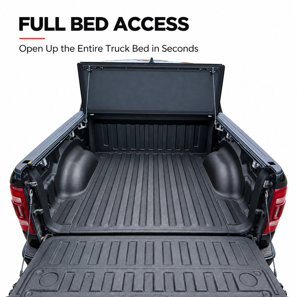 Couvre-benne rigide pliant en trois pour Jeep Gladiator
