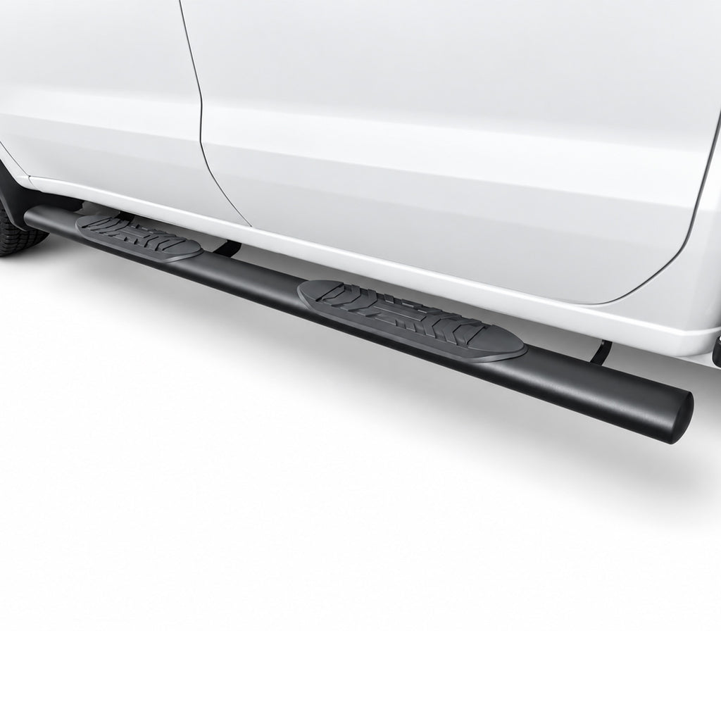 5" Heavy-Duty Stainless Steel Oval Tube Running Board for Chevrolet Silverado 2500 3500/ GMC Sierra 2500 3500